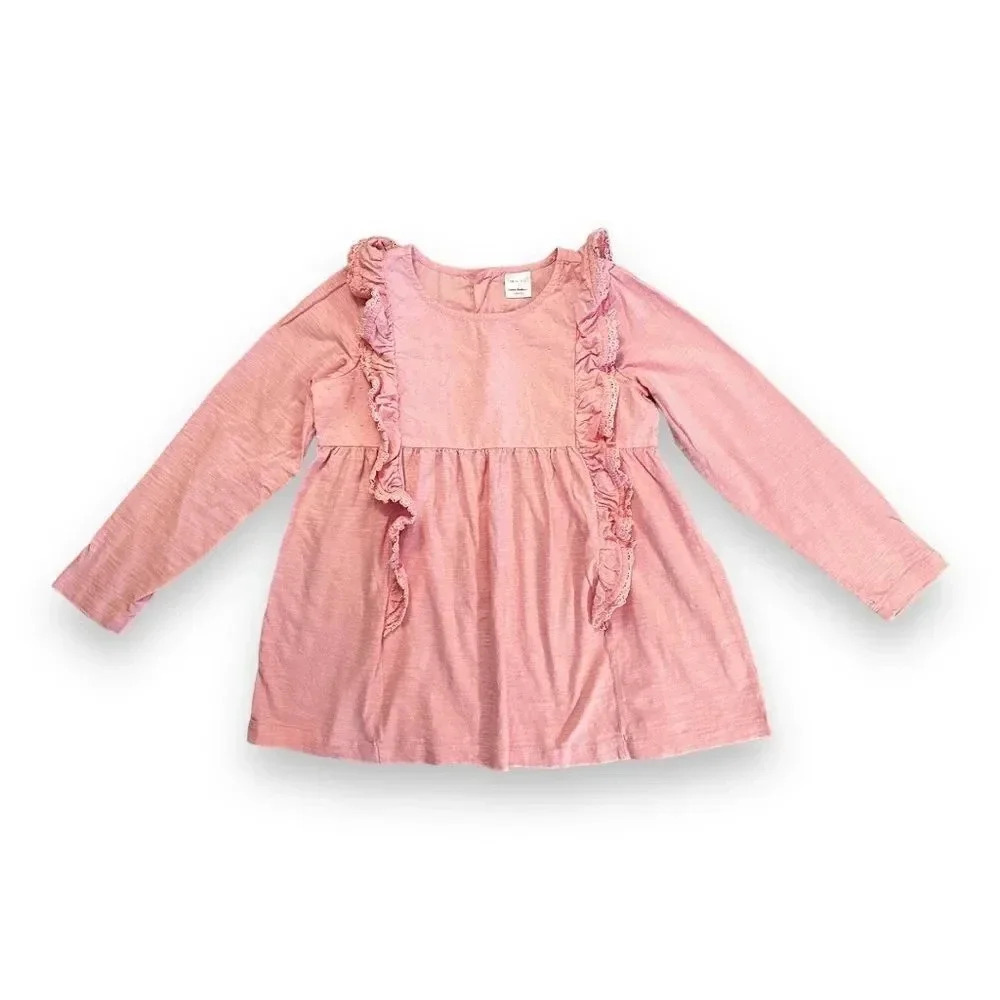 Hanna Andersson | Long Sleeved Ruffled Shoulder Dress (12) 💕